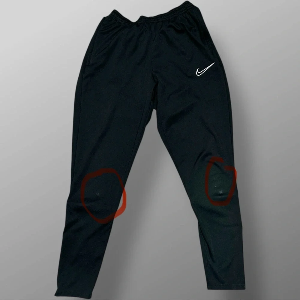 Nike Dri-FIT Black Athletic Pants Women S Elastic Drawstring Zip Ankle Pockets - Picture 2 of 11